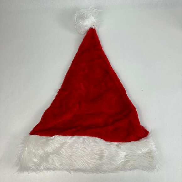 Red Christmas Santa Claus Hat with LED Colored Lights - Picture 6 of 8